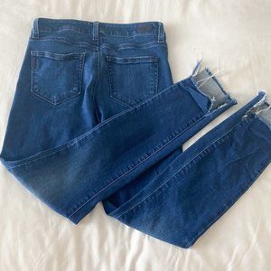 Paige fringe ankle cut jeans